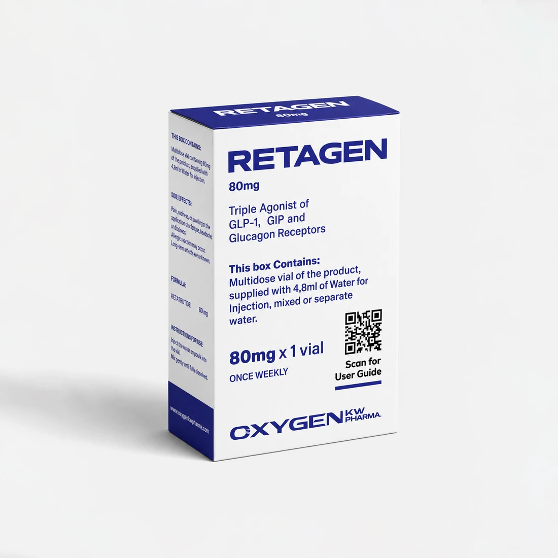 RETAGEN 80 mg packaging